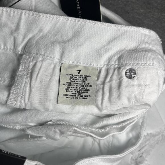 NWT American Bazi Girls Size 7 White High Rise Skinny Jeans Size 7 - Picture 6 of 8